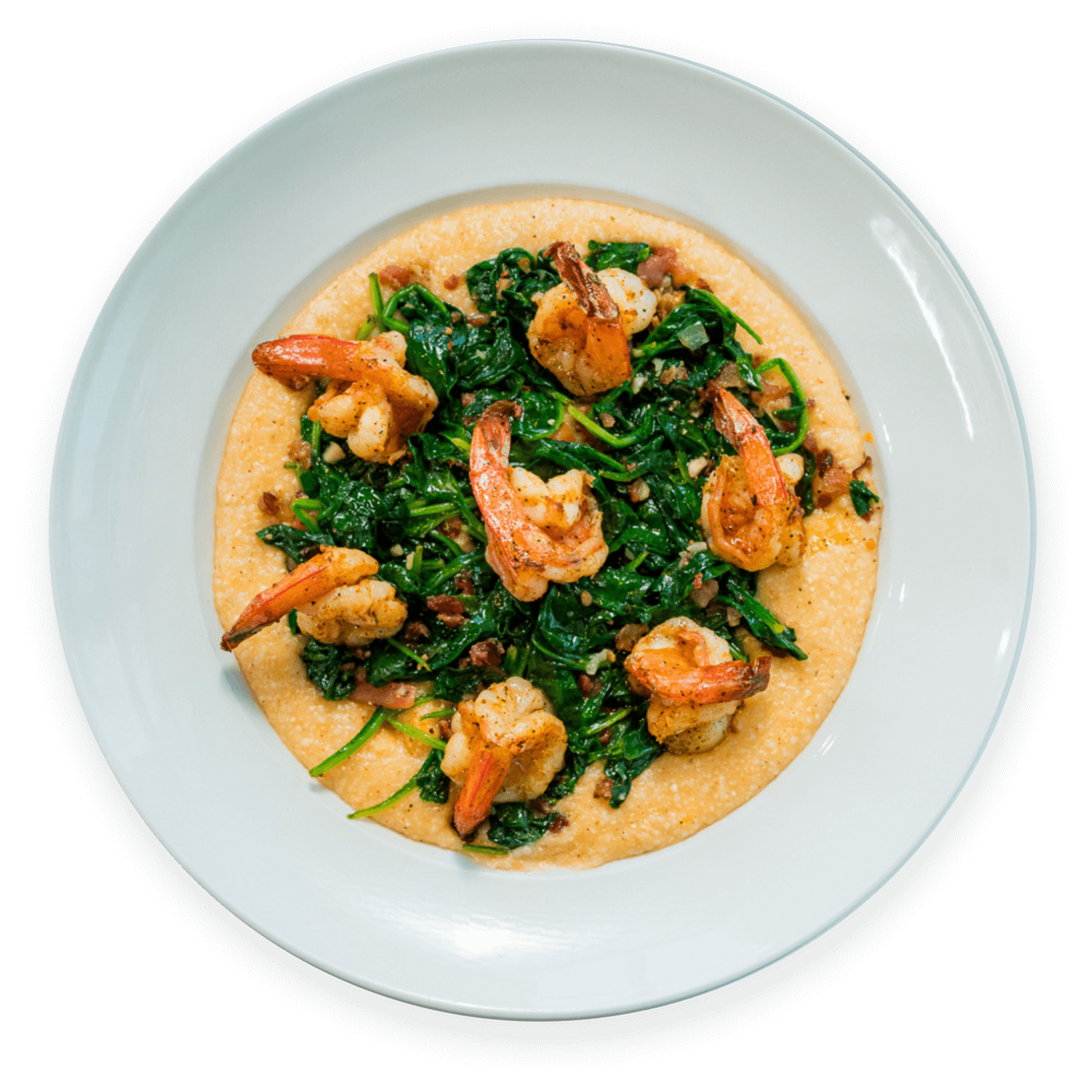 Southern shrimp and grits served at Ellen’s Southern Kitchen in Dallas